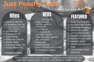 Just Peachy is looking forward to the next Cross Country event at #bluerivermemorialpark
See you Saturday where we take our food & beverages VERY seriously! Large coffees, Large hot chocolates, 1/4# cookies, BIG CINNAMON ROLLS, & DELICIOUS Breakfast Tacos. Don’t forget, we have gluten free friendly options too.
#alphatiming #cityofshelbyville #shelbycountytourism #mainstreet_shelbyville